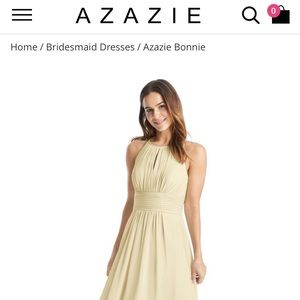 Azazie Bonnie in Champagne